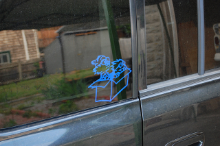 Illustration for article titled Oppo & other stickers on the fleet.